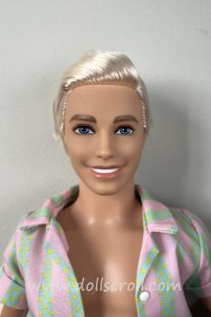 Mattel - Barbie - Barbie The Movie - Ken Wearing Pastel Striped Beach Matching Set - Poupée